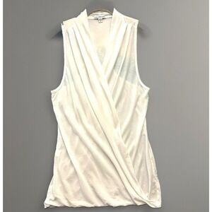 Standard James Perse 2 M Medium Draped Front Surplice Racerback Top WEK3153